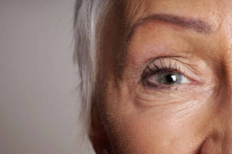 Older Woman Eye Close Up