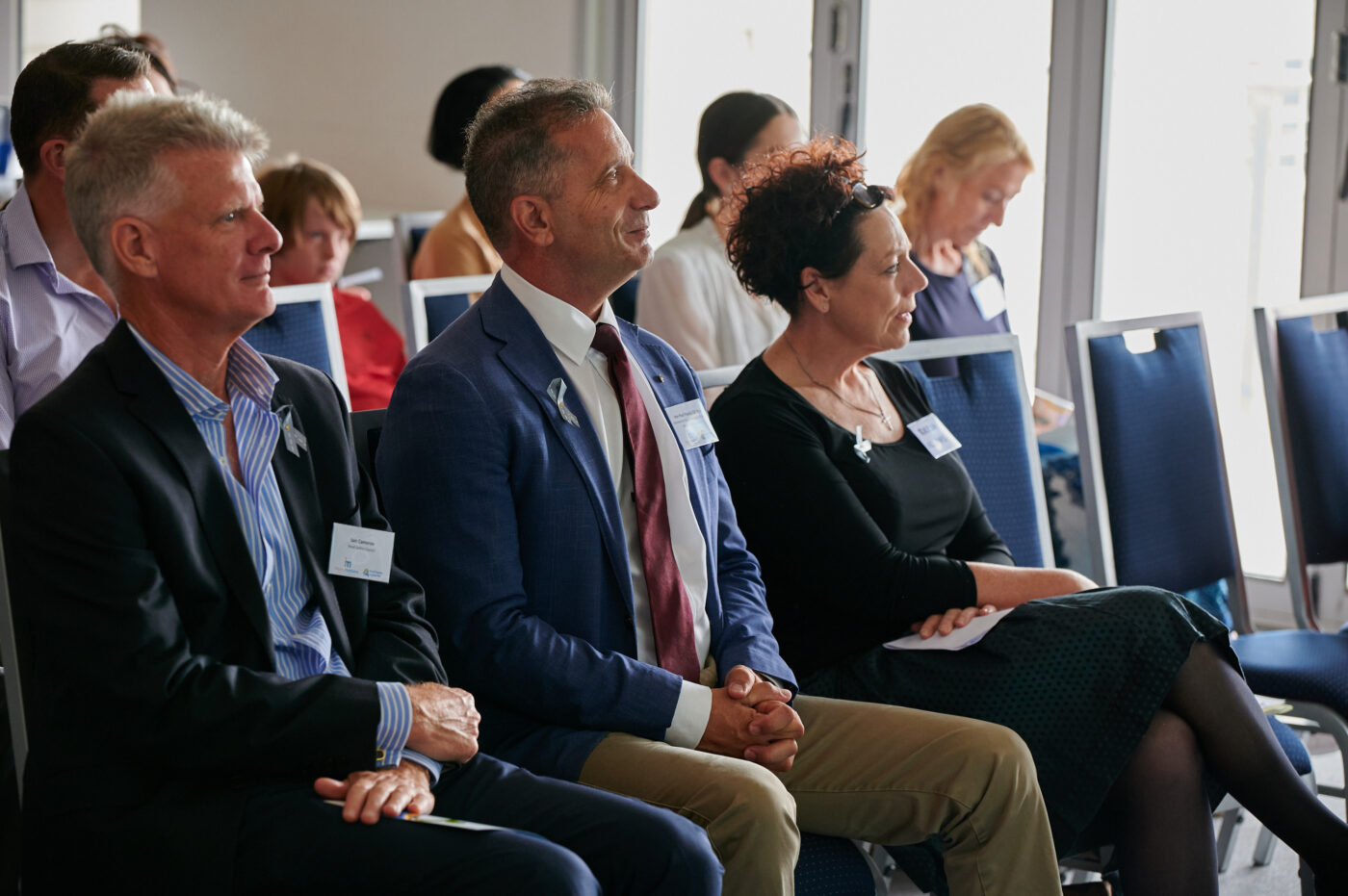 Iain Cameron, Hon. Paul Papalia, and Teresa Williams