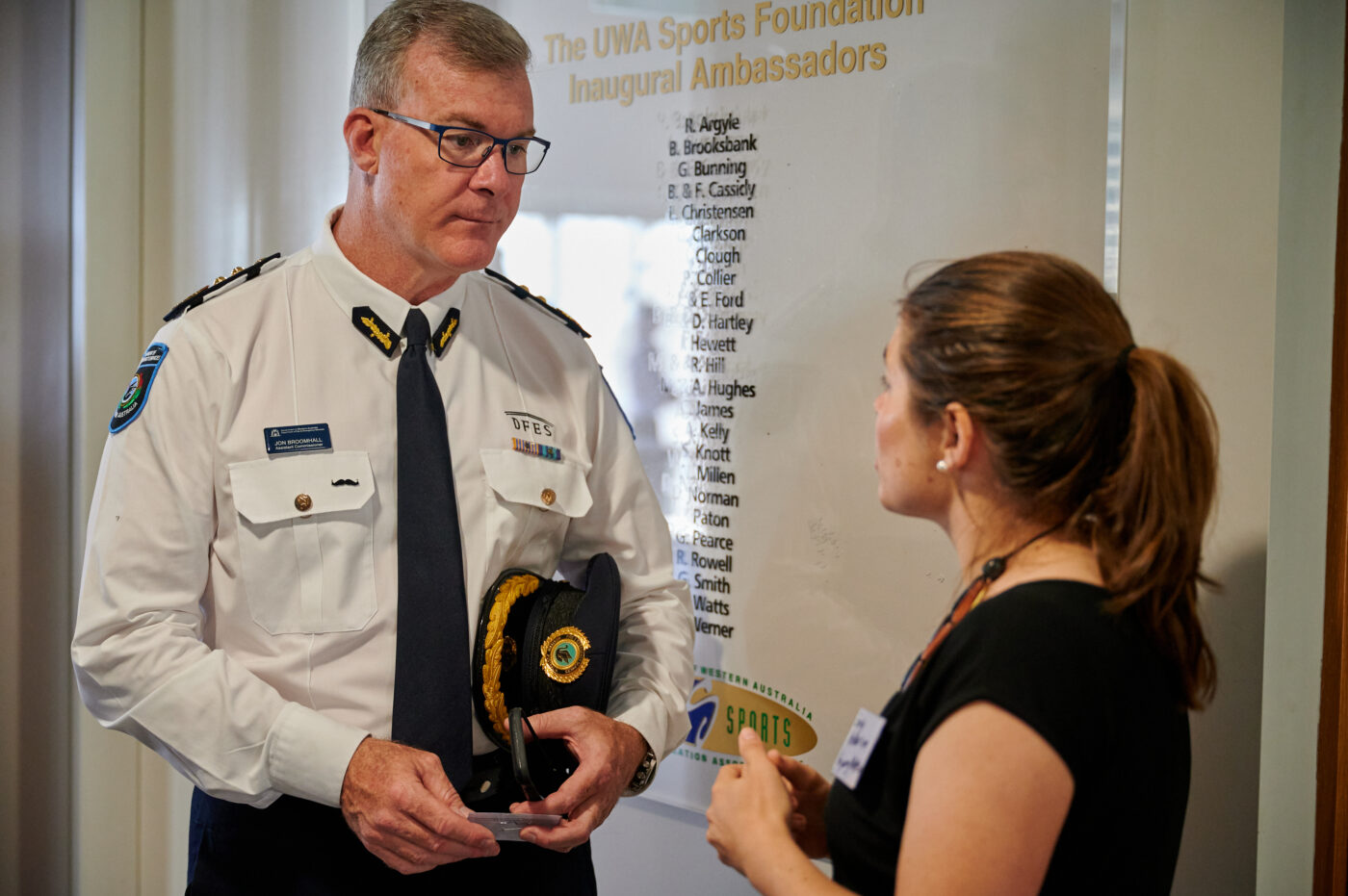 Jon Broomhall (DFES) and Emily Anderson