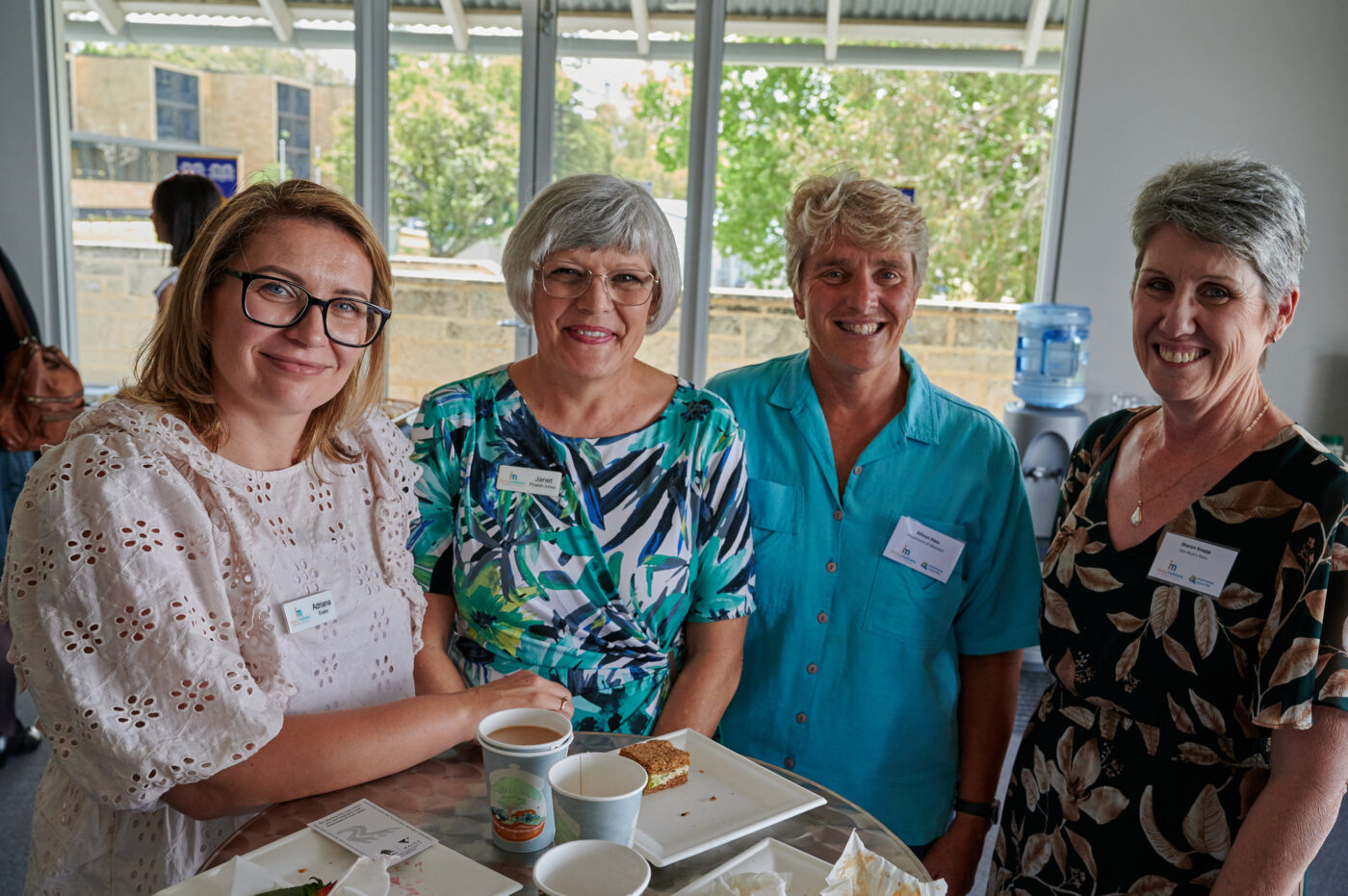 Adriana Evans, Janet Powell-Jones, Allison Hass (SDERA), and Sharon Knapp (One Mum's Story)